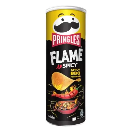 Pringles Flame Spicy BBQ