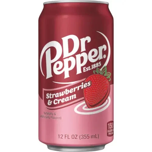 Dr Pepper Strawberries &amp; Cream 355ml USA