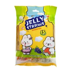 Sweet Mellow Jelly Straws Assorted 300g