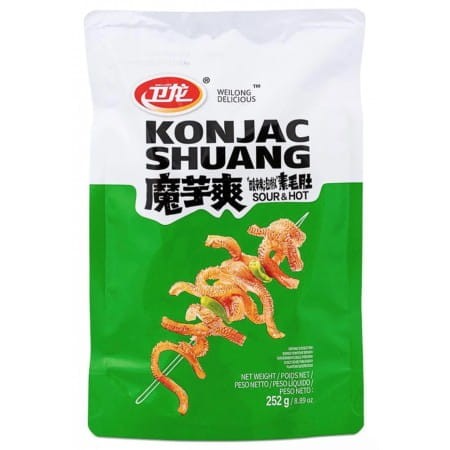 Wei Long Konjac Snack Hot Sour Shuang 252g