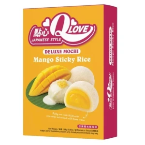 QLove Deluxe Mango Sticky Rice Mochi 180g