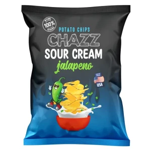 Chazz Chips Sour Cream Jalapeno 130g